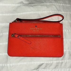 Kate Spade Orange Wristlet